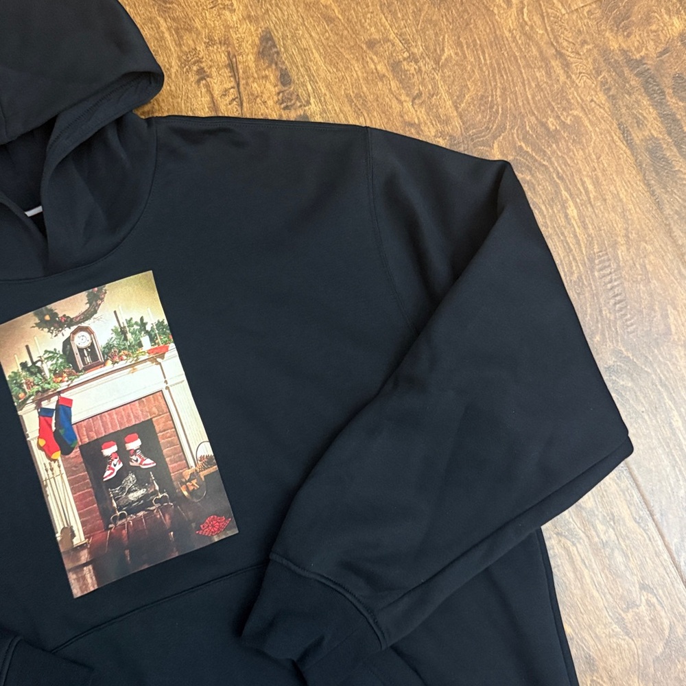 Jordan Multi Sport Chimney Black Graphic Hoodie Size XL - Picture 4 of 17